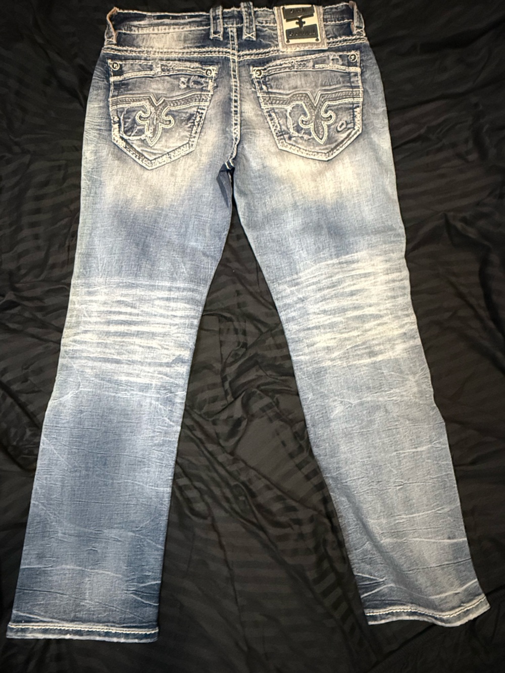 Rock Revival Green Straight Jeans - Picture 2 of 6